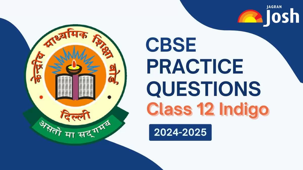 CBSE Class 12 Indigo Important Practice Questions 2024-2025 PDF