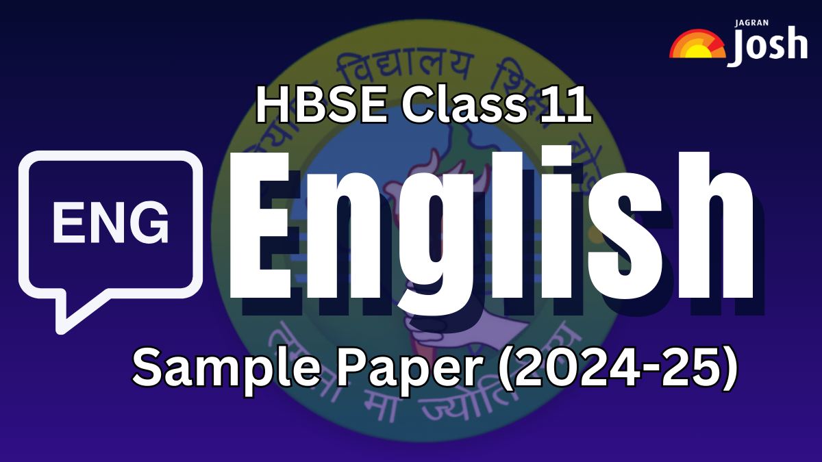 Haryana Board Class 11 English Core Model Paper With Solution 202425