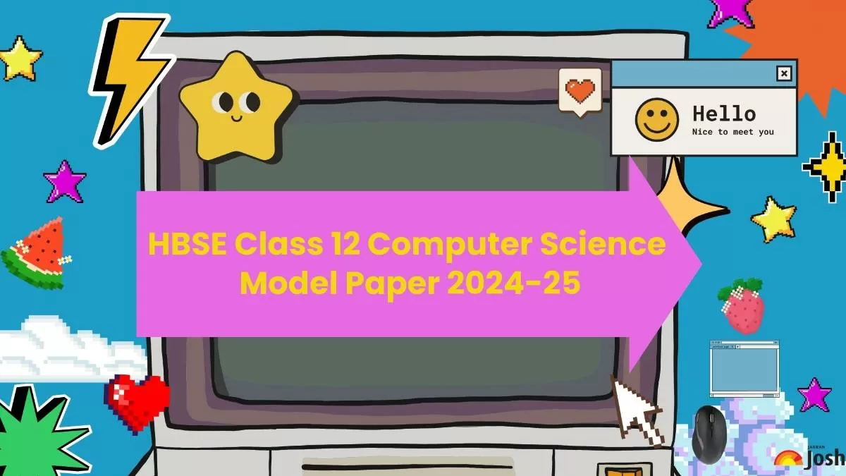 HBSE Class 12 Computer Science Model Paper for 2025 Examination.