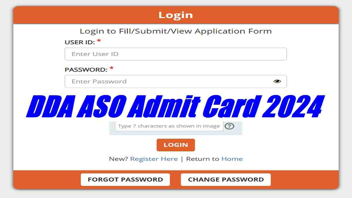 DDA ASO Admit Card 2024 Out at dda.gov.in, Direct Link to Hall Ticket, Check Exam Date