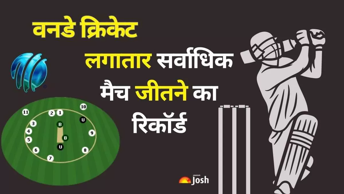 लगातार सर्वाधिक ODI मैच जीतने वाली टीम