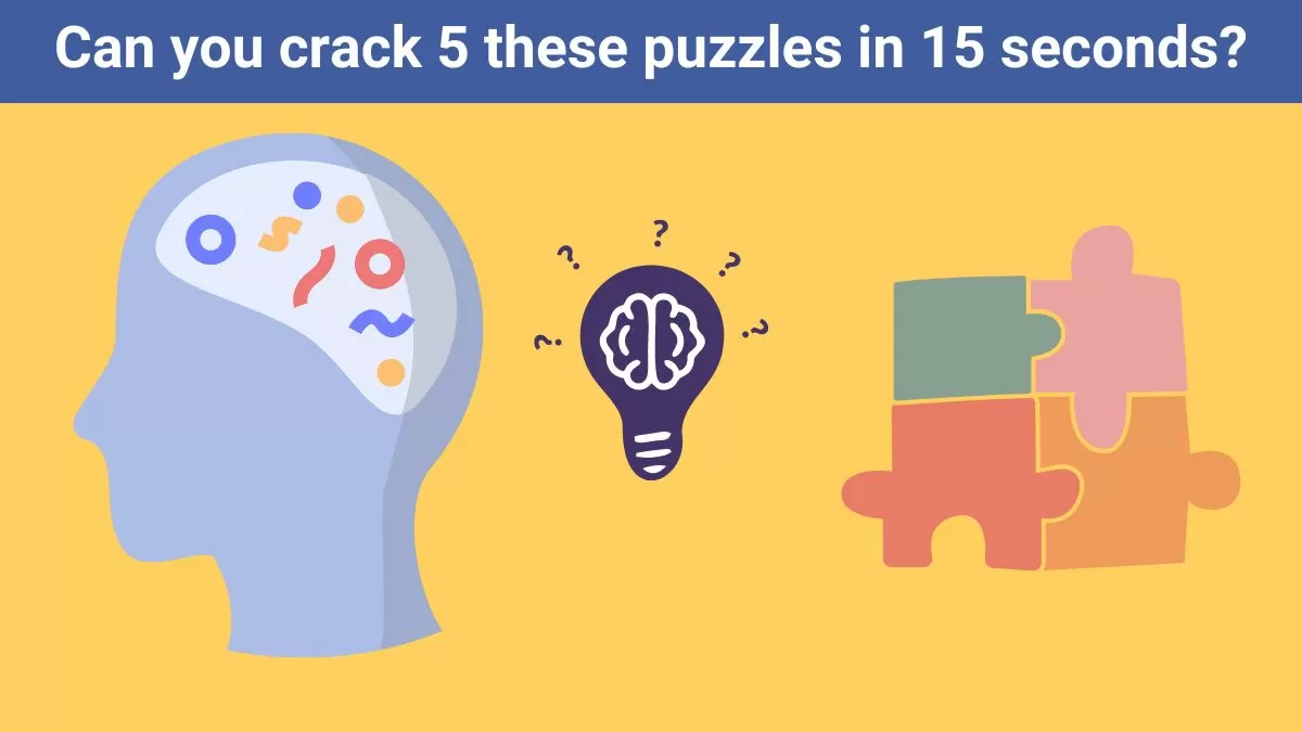 Crack 5 puzzles in 15 seconds