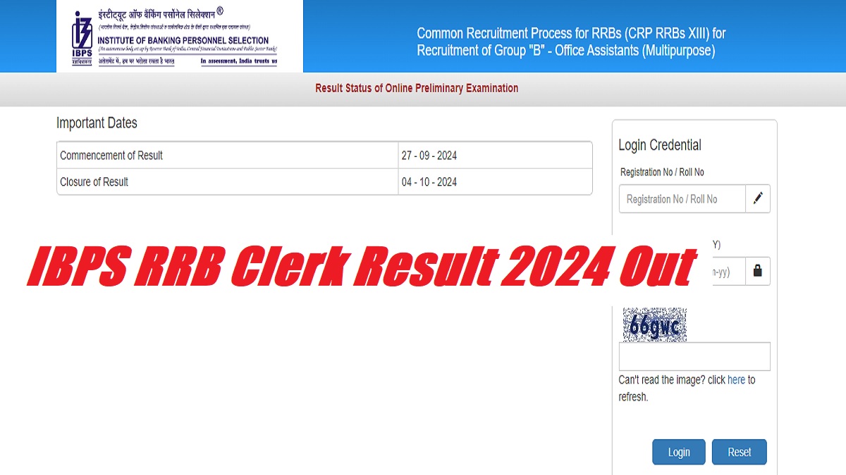 IBPS RRB Clerk Result 2024 Live Updates: Direct Link to Check Office ...