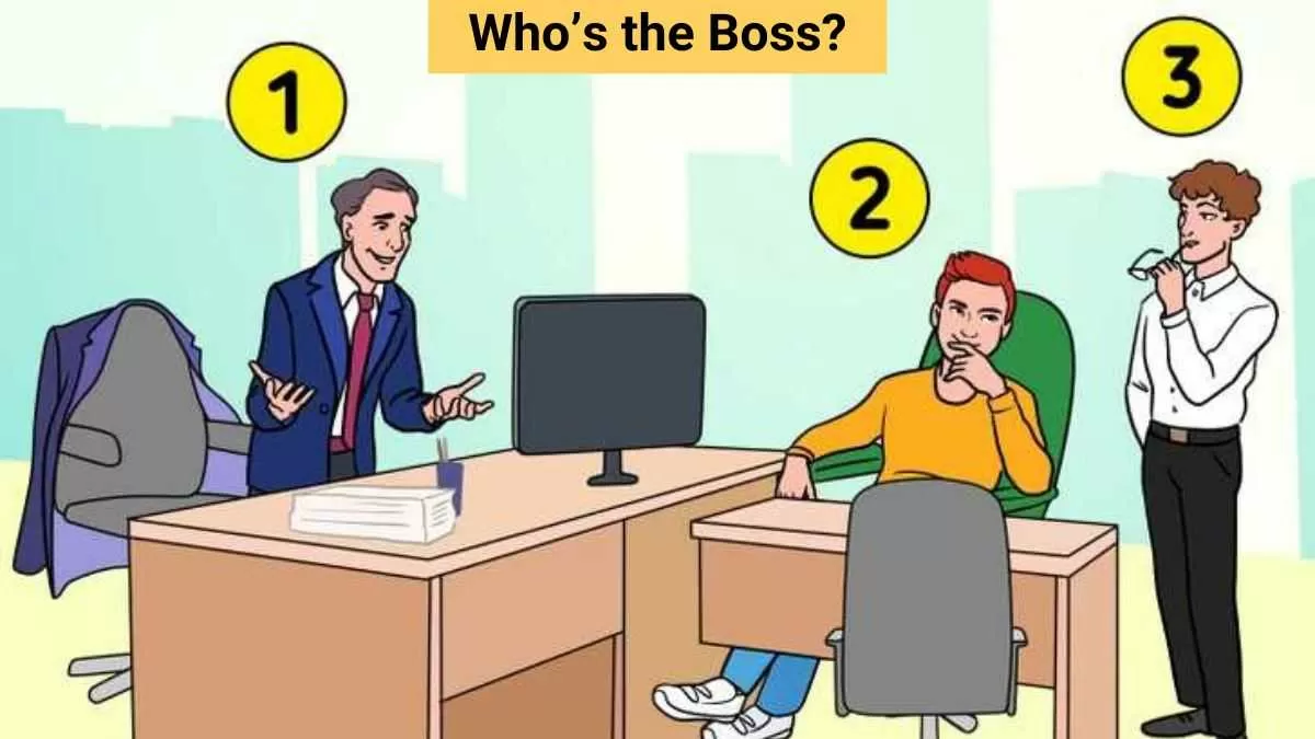 IQ Test: Find the boss among the three men in 5 seconds!