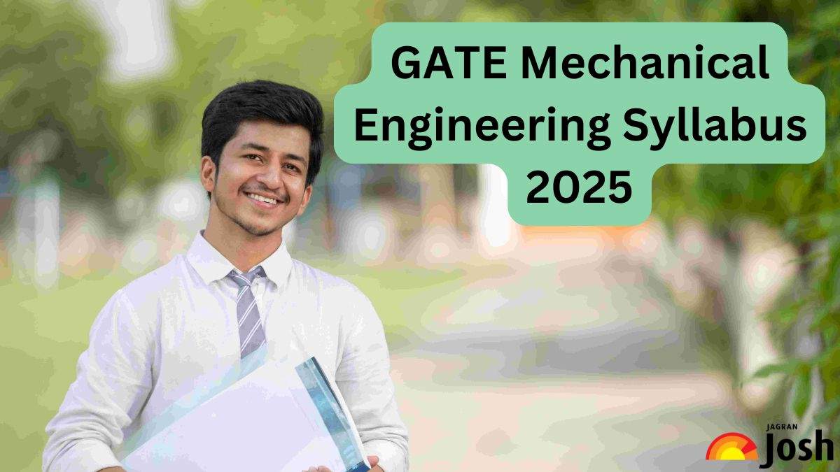 GATE ME Syllabus 2025 OUT; Check Marks Weightage, Important Topics and Download Official PDF