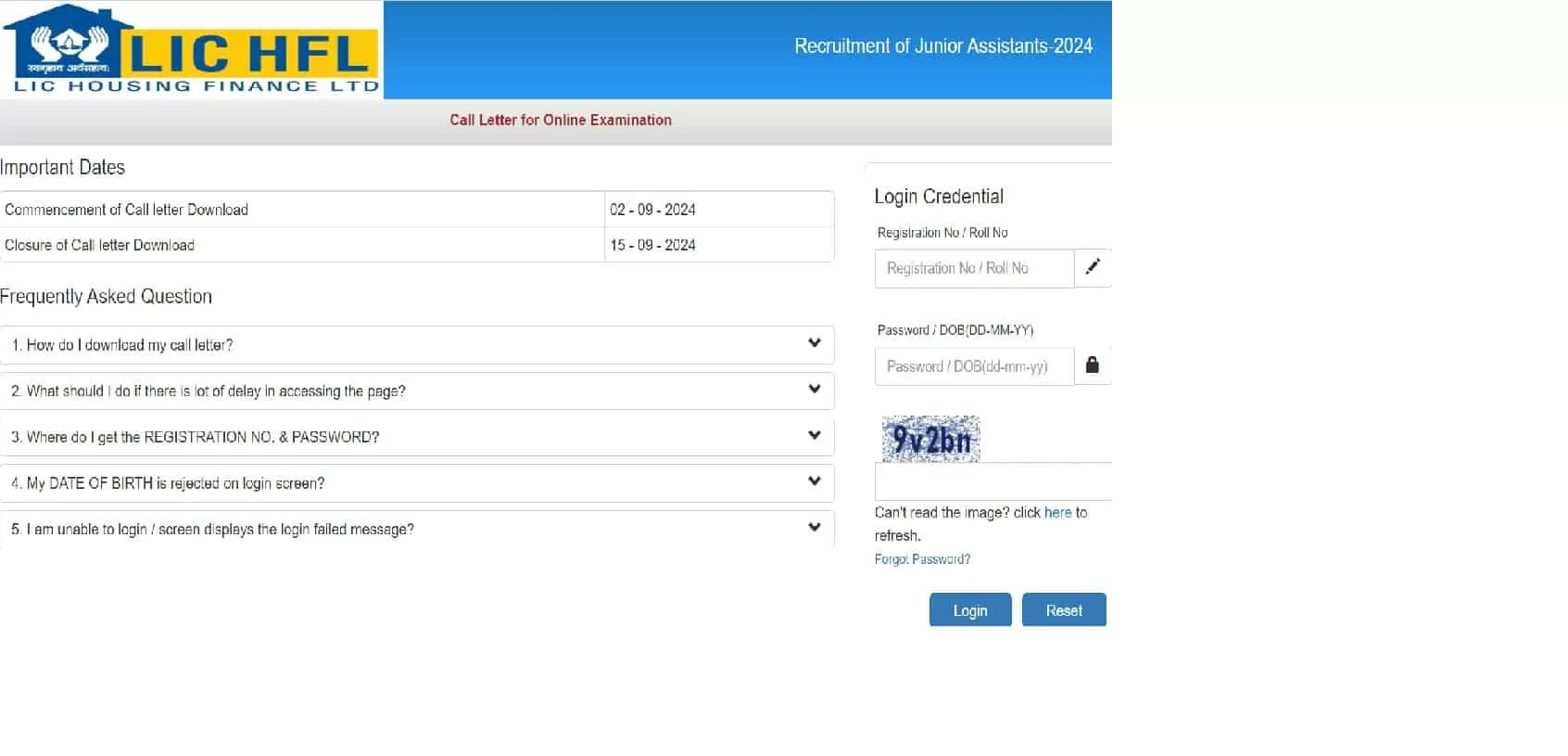 LIC HFL Admit Card 2024 OUT at lichousing.com