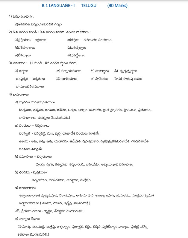 ap tet syllabus