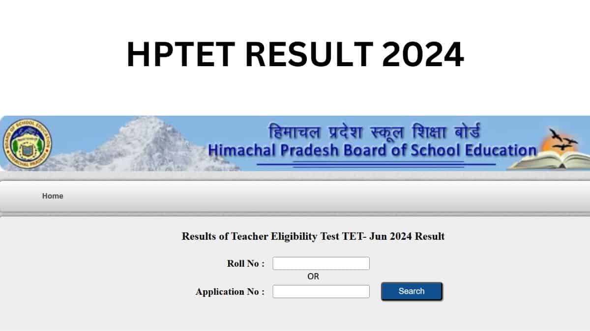 HPTET Result 2024 Declared at hpbose.org: Download HP TET Marks