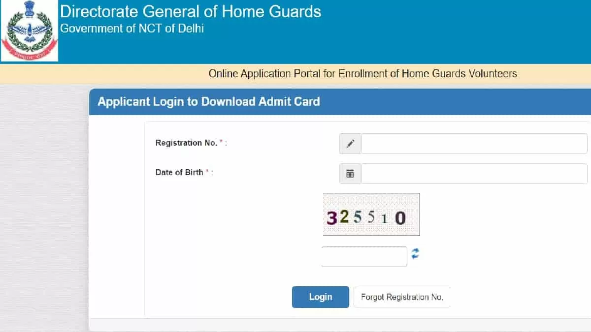 Delhi Home Guard Admit Card 2024 Download