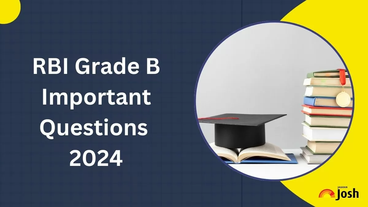 RBI Grade B Important Questions 2024