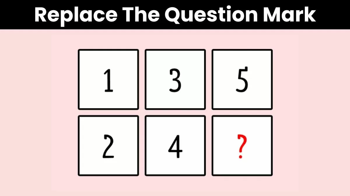 Replace the question mark.