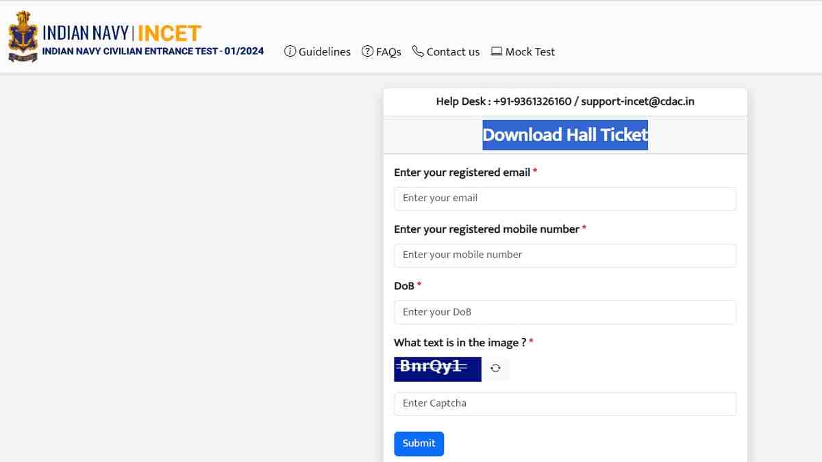 Indian Navy INCET Admit Card 2024 Out at joinindiannavy.gov.in, Download Link for 741 Civilian Posts, Check CBT Exam Update