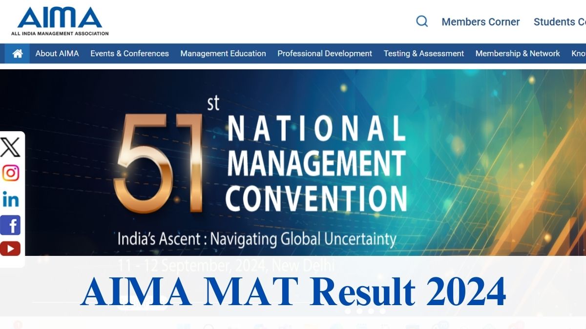 AIMA MAT Result 2024 Soon at aima.in