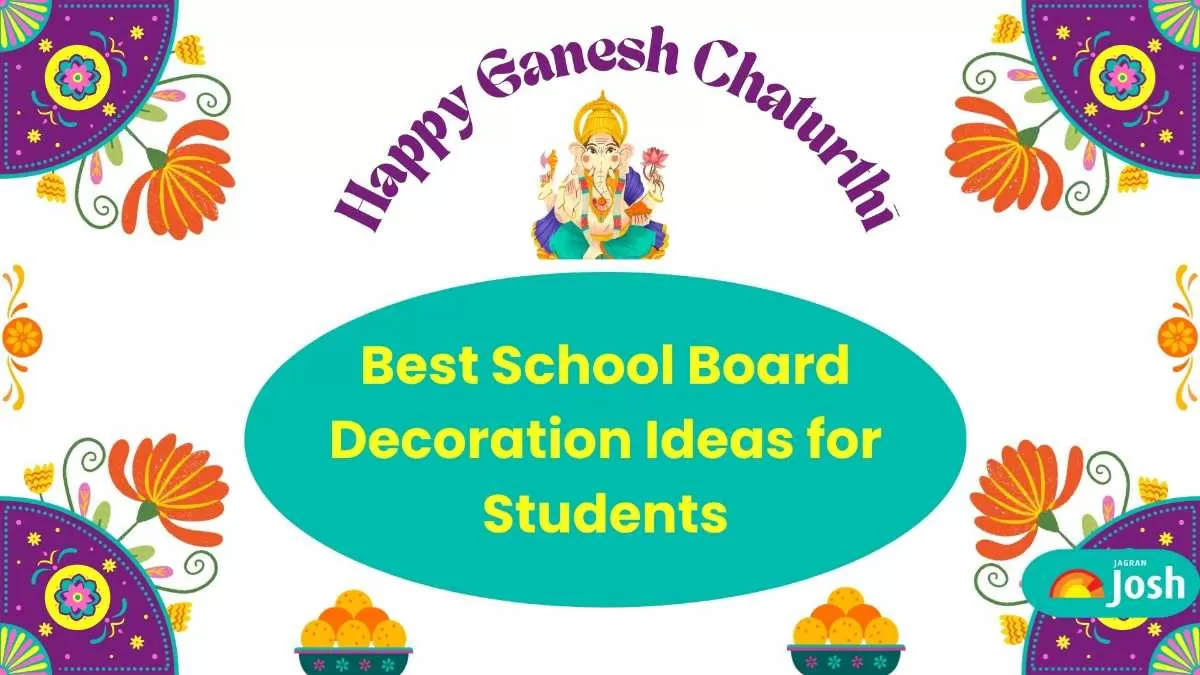 Best School Board Decoration Ideas for Students on Ganesh Chaturthi.