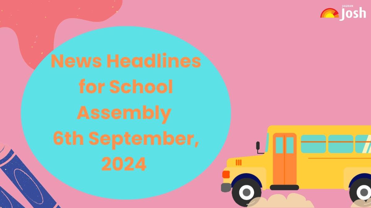 Today’s School Assembly News Headlines (6th September):Telangana, Andhra Pradesh Rains: Central Team Reaches Vijayawada; Rainfall set to Return to Telangana, India, Singapore Sign MoUs Related to Digital Technology, Semiconductors and More