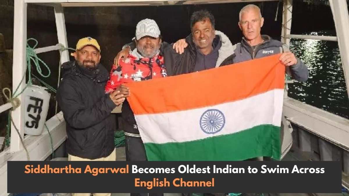 Siddhartha Agarwal Makes History: Becomes Oldest Indian to Swim Across English Channel