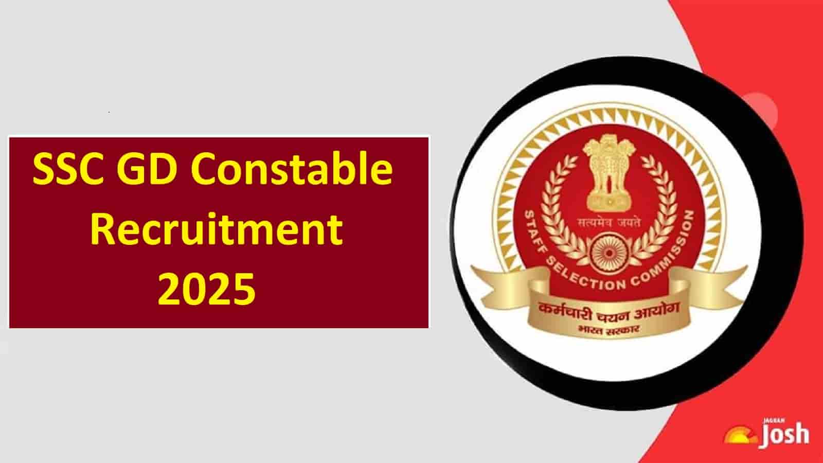 SSC GD Constable Recruitment 2025