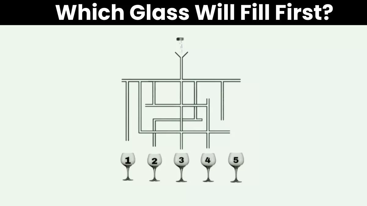 Which glass will fill first?