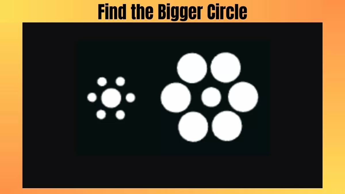 Optical Illusion Challenge: Can You Spot the Bigger Circle in 19 Seconds?
