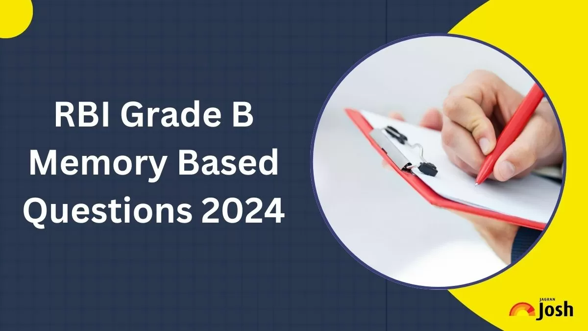 RBI Grade B Memory Based Paper 2024
