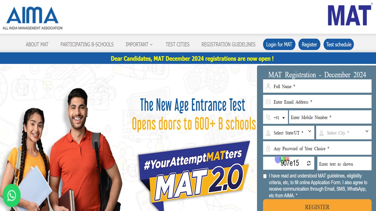 AIMA MAT December 2024 Registration Open