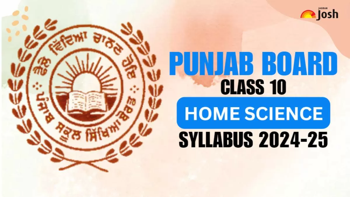 Punjab Board 10th Home Science Model Test Paper 2025: Download Class 10 ...