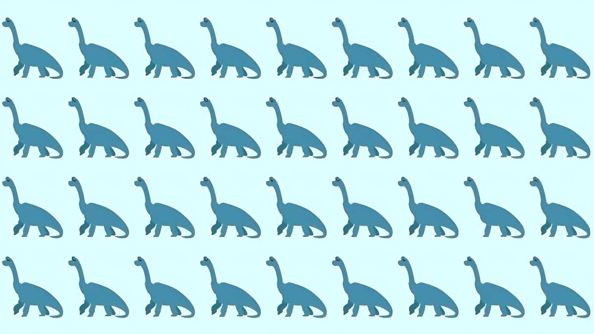 You've 20/20 Vision if You Can Find the Unique Dinosaur in 4 Seconds!