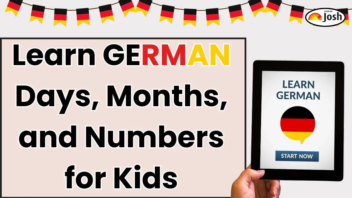German Days, Months, and Numbers for Kids and Children