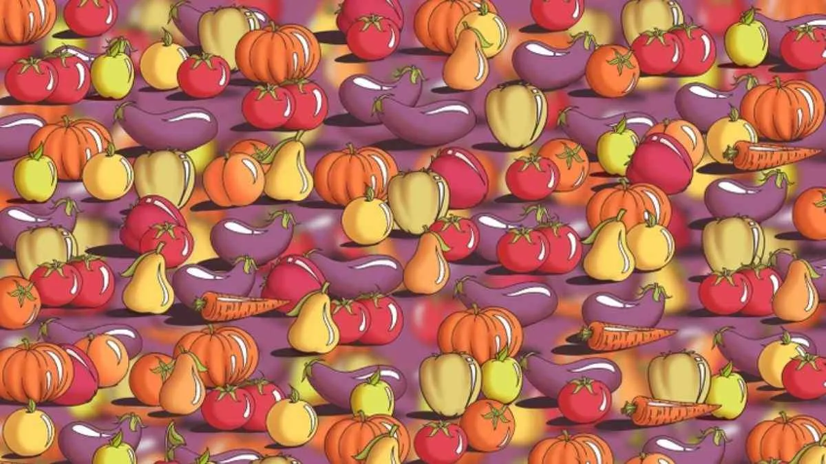 Find a cherry hidden among the vegetables.