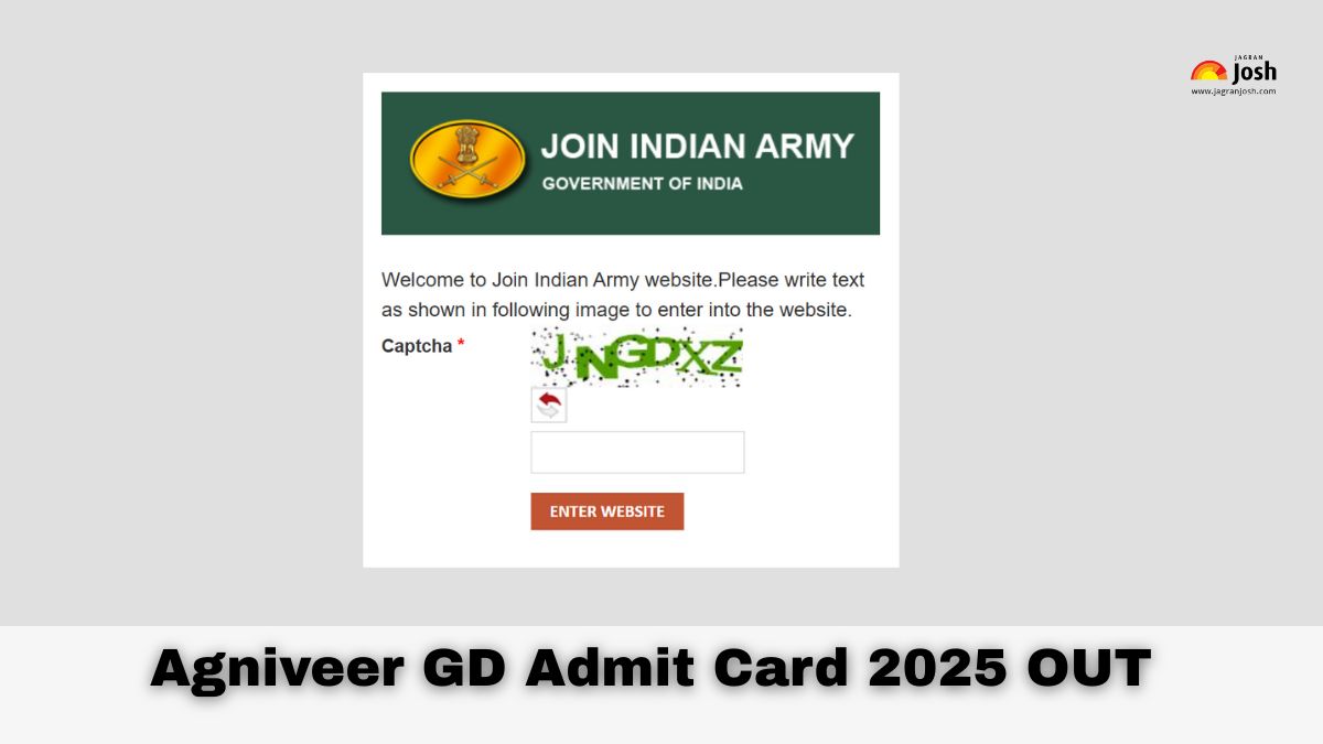 Army Agniveer GD Admit Card 2025 OUT: अग्निवीर जीडी, ट्रेड्समैन भर्ती परीक्षा का एडमिट कार्ड जारी, Direct Link
