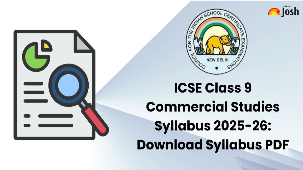 ICSE Class 9 Commercial Studies Syllabus 2025-26: Download Syllabus PDF