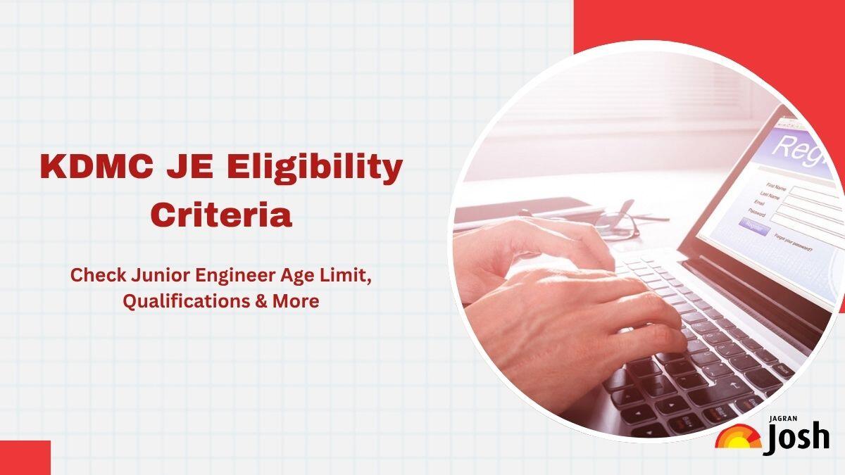 KDMC JE Eligibility Criteria 2025 – Check Junior Engineer Age Limit & Qualification Details