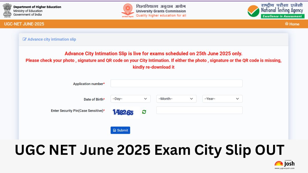 UGC NET City Slip 2025 OUT: यूजीसी नेट सिटी इंटिमेशन ugcnet.nta.ac.in पर जारी, यहां से करें चेक