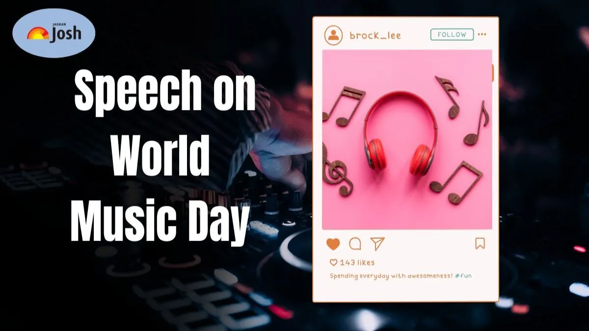 Speech on World Music Day