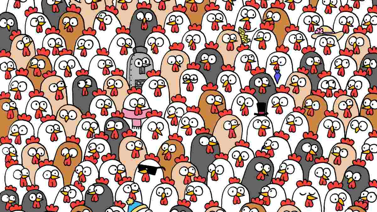 Do You Think You Are The Sharpest In The Room? Spot Three Owls Hidden Among Chickens In 5 Seconds!