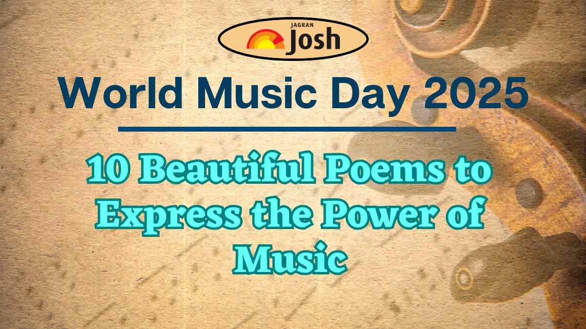 Poem on World Music Day 2025: 10 Beautiful Poems for Students to Celebrate the Power of Music