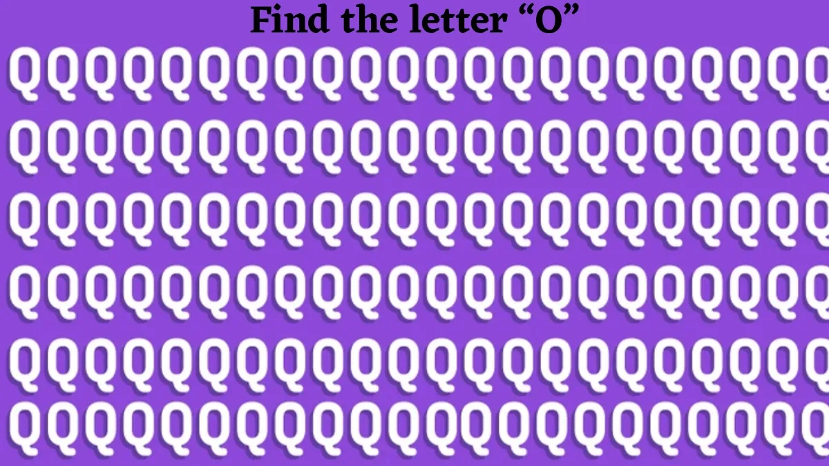 If You Possess A 140+ IQ Level, Then Find The Letter “O” Among The “Q” Sequence Series