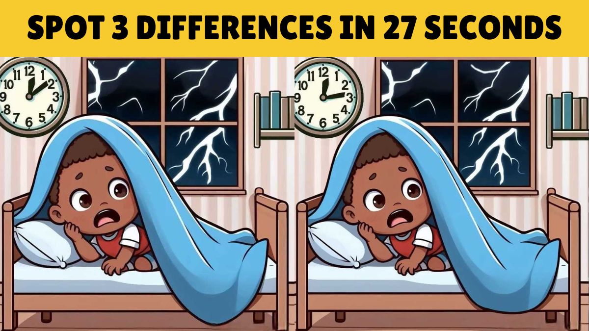 Can You Spot the 3 Differences in the Scared Kid Pictures in 27 Seconds?