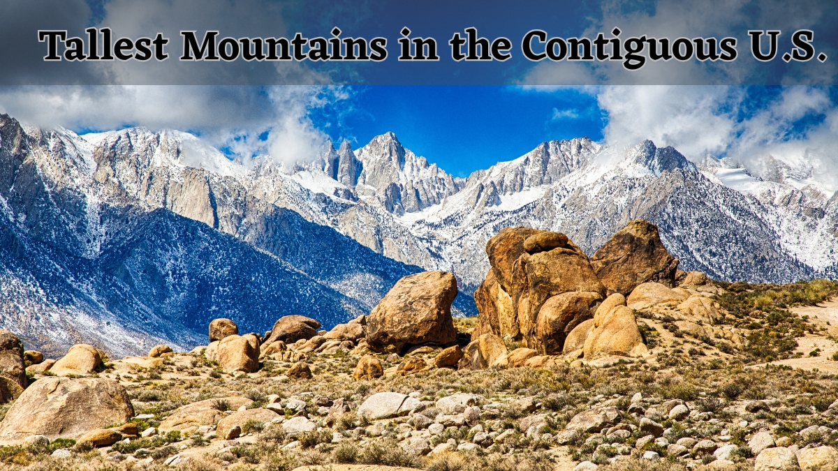 List of Top 10 Tallest Mountains in the Contiguous U.S.