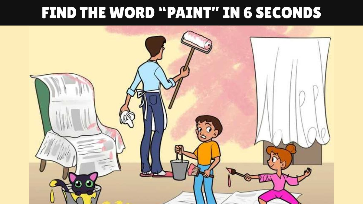 Brain Teaser IQ Test: You Have Magic Eyes if You Can Find the Word “PAINT” in 6 Seconds!