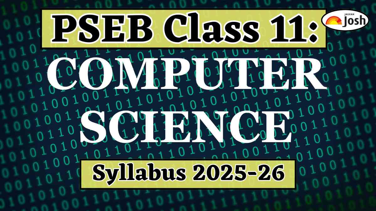 Punjab Board PSEB Class 11 Computer Science Syllabus 2025-26, Download FREE PDF