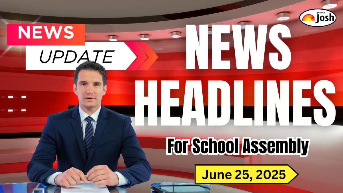 Today's School Assembly Headlines (25 June 2025): VP Dhankhar hails PM Modi govt’s 10-year economic rise, India’s total exports reach all-time high of $825 billion with Other News