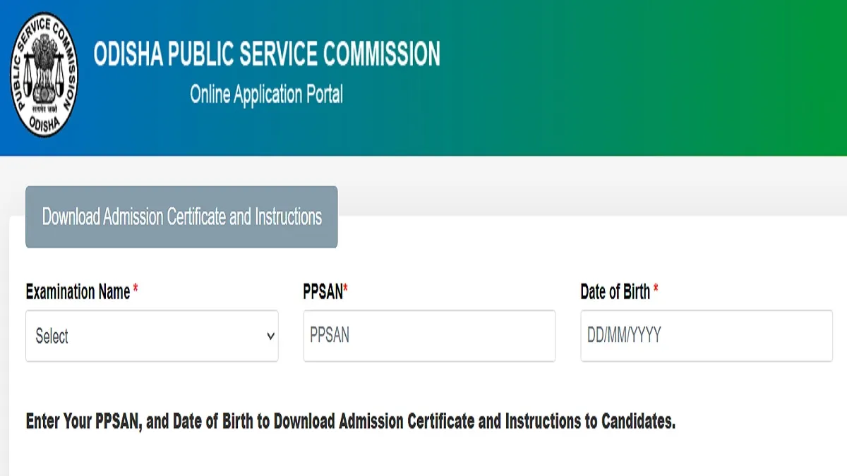 OPSC AIO Admit Card 2025 Released at opsc.gov.in