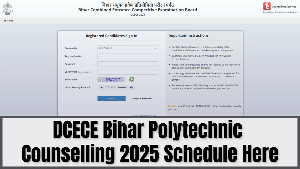Bihar Polytechnic Counselling 2025