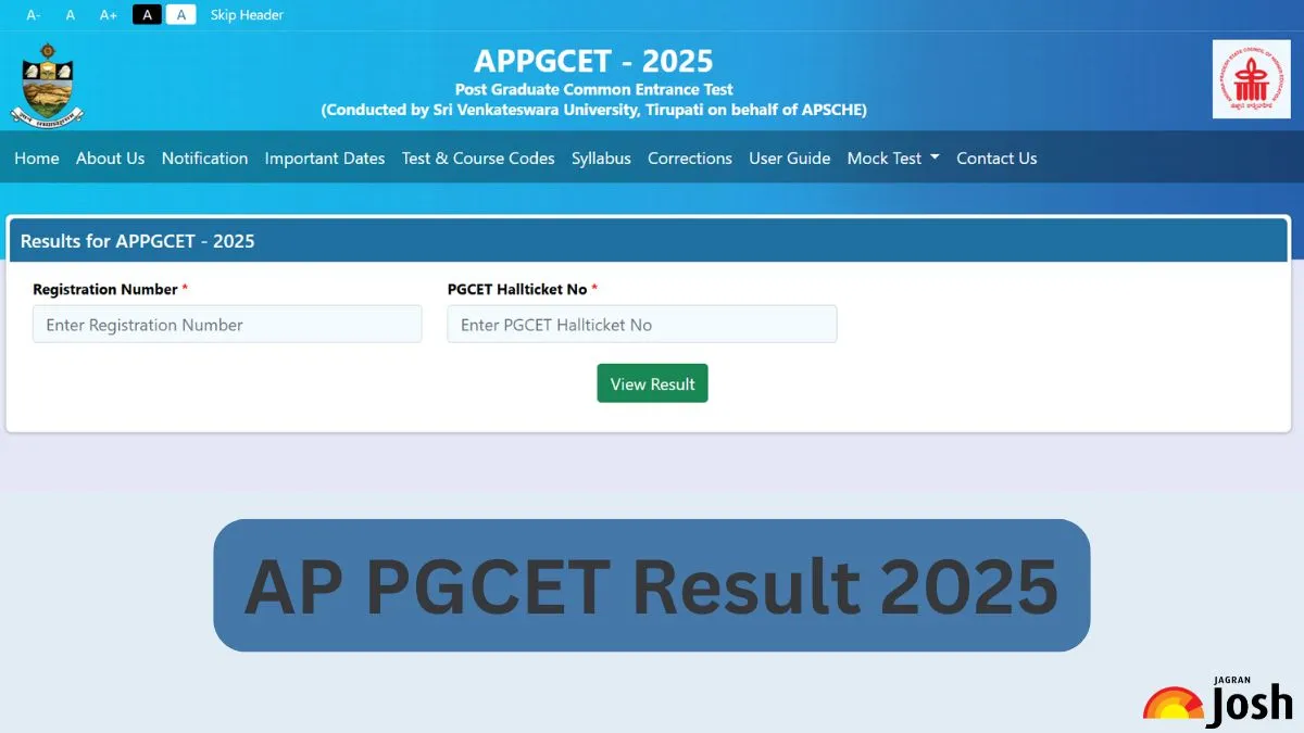 AP PGCET Result 2025