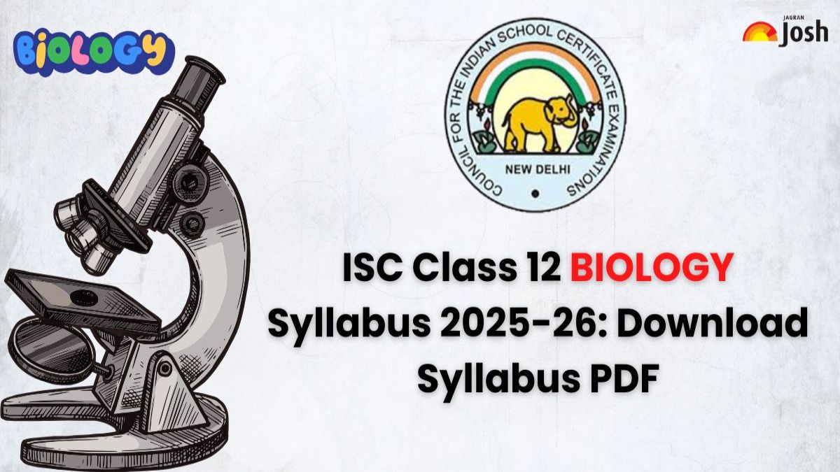 ISC Class 12 Biology Syllabus 2025-26: FREE PDF Download