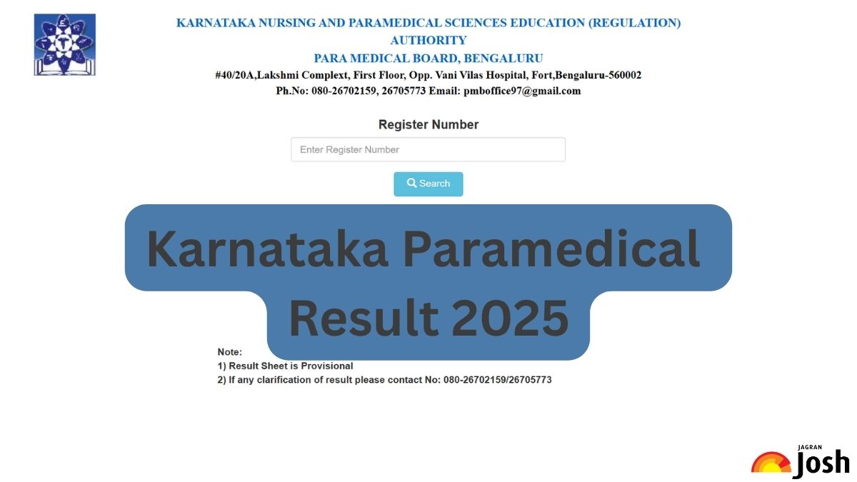 Karnataka Paramedical Result 2025 Released at pmbkarnataka.org; Direct Link Download PMB Marksheet PDF