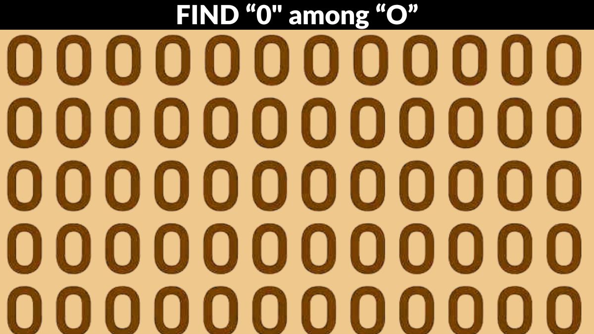 How Sharp Are Your Eyes? Only 1% With 20/20 Vision Can Find the Hidden ‘0’ in 7 Seconds!