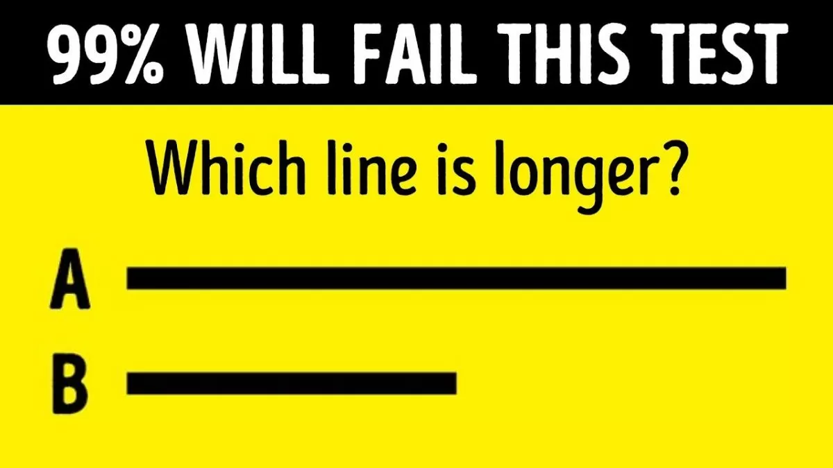 Which line is longer?