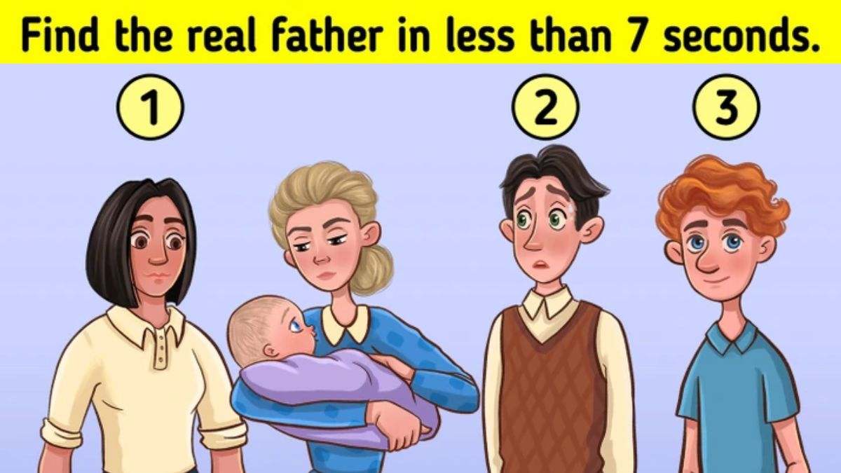 If You Are Among Top 1% With Sharpest Critical Thinking Skills, Can You Spot Who Is The Father In 5 Seconds?